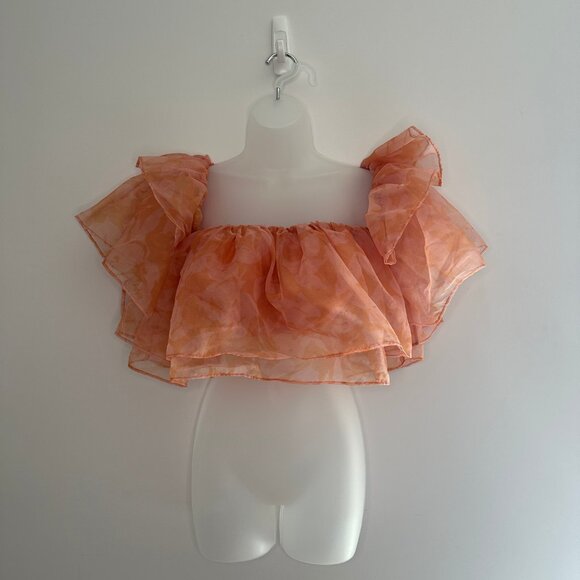Show Me Your MuMu Rossella Ruffle Top | Size M - Picture 2 of 4